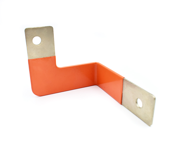 Aluminum Solid Busbar With  Shrink Plastic Shell For Battery Link